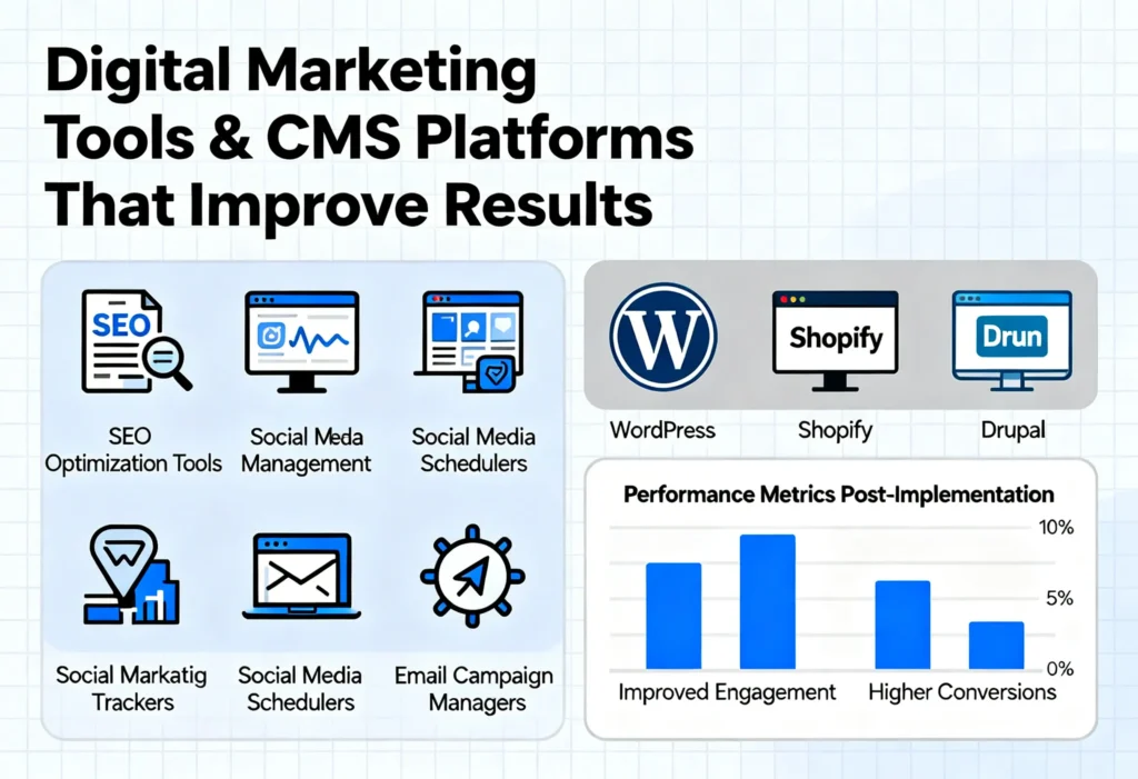 Digital Marketing Tools & CMS Platforms That Improve Results